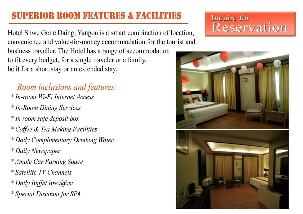 Hotel Shwe Gone Daing, Rangun 3*,
